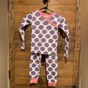 Purple polka dot Hanna Anderson girls pjs